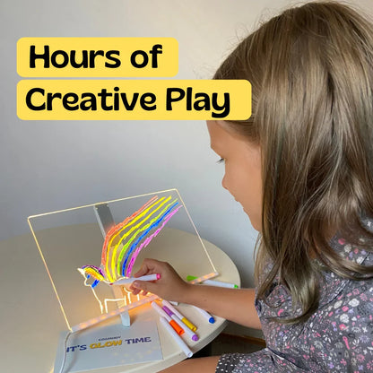 GlowNote Acrylic Board – Reusable LED Writing & Drawing Pad