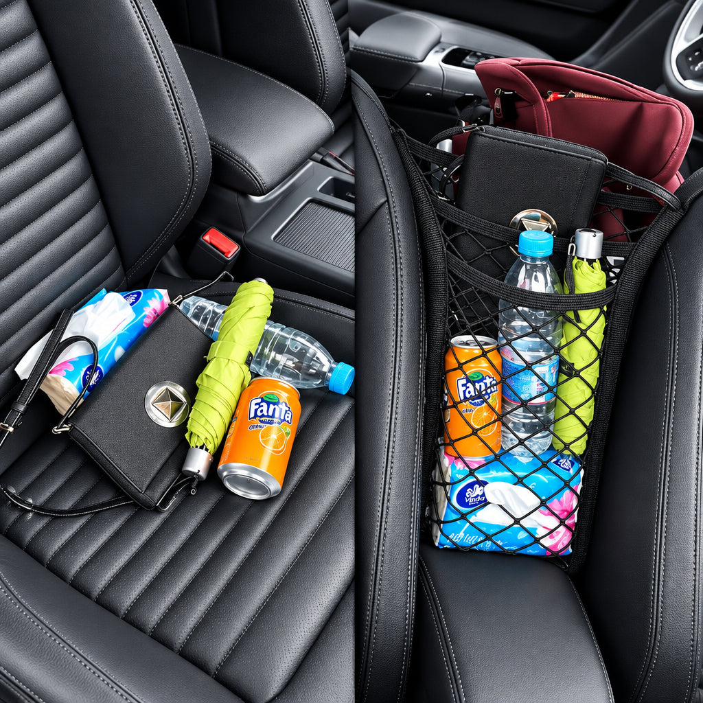 Premium 3-Layer Car Mesh Organizer