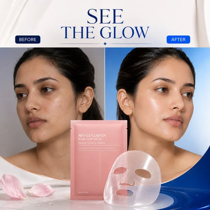 Bio-Collagen Face Mask | Instant Glass Glow & Deep Hydration (Pack Of 3)