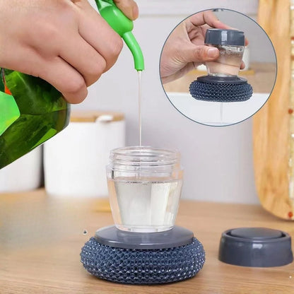 2 in 1 Liquid Soap Dispensing Palm Brush