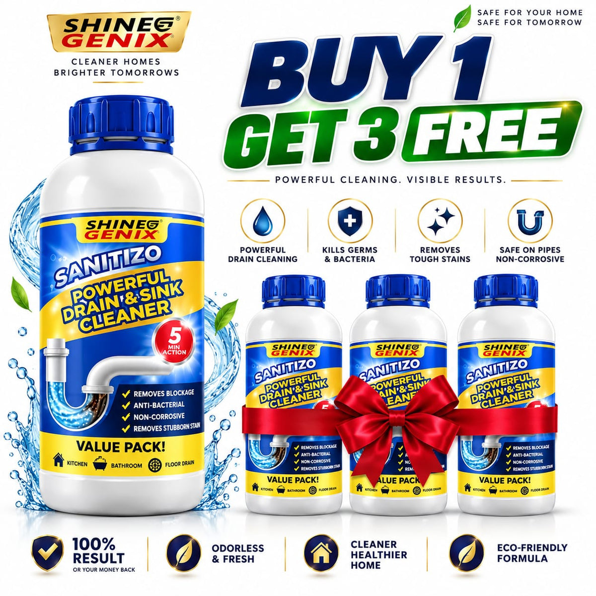 Powerful Sink & Drain Cleaner - Buy 1 Get 3 Free