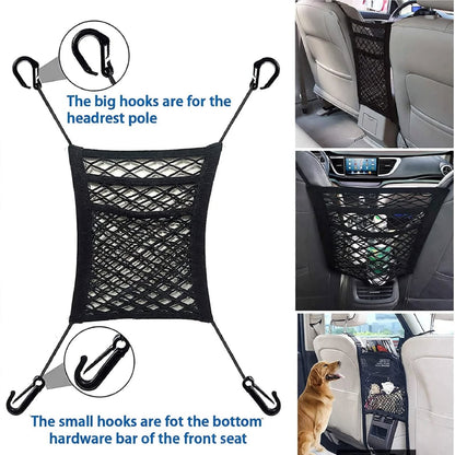 Premium 3-Layer Car Mesh Organizer