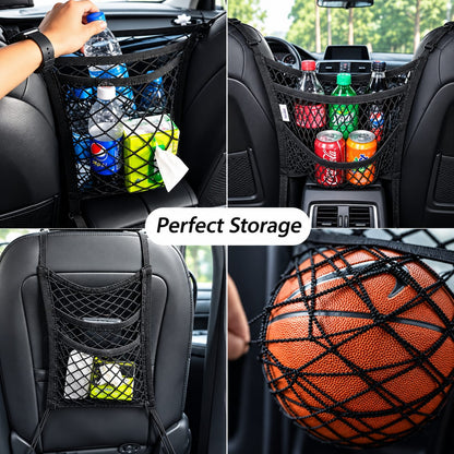Premium 3-Layer Car Mesh Organizer