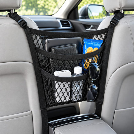 Premium 3-Layer Car Mesh Organizer