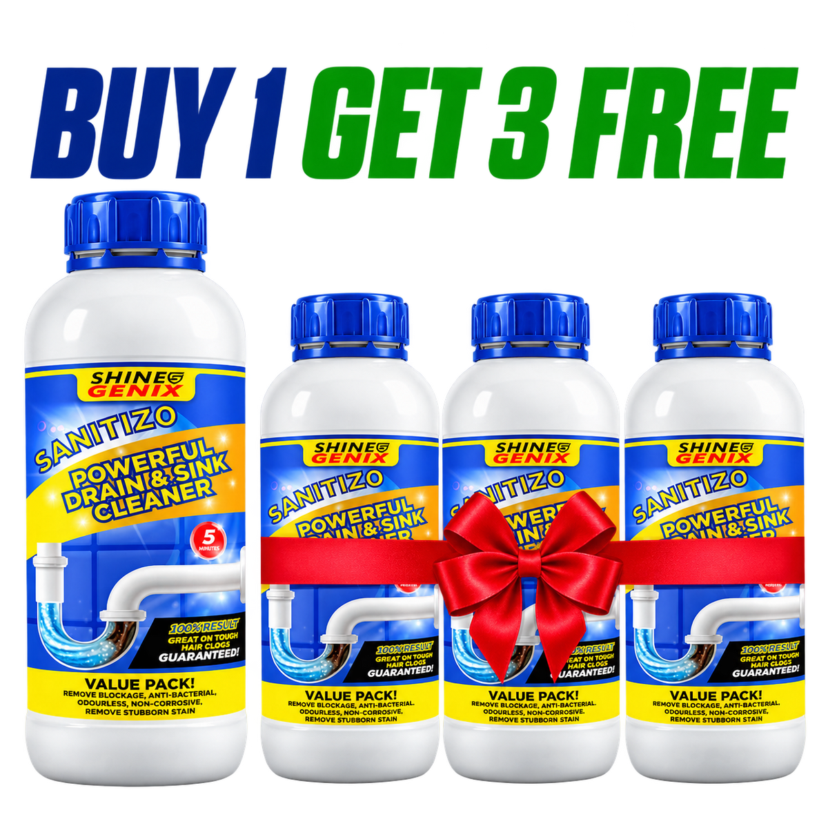 Powerful Sink & Drain Cleaner - Buy 1 Get 3 Free